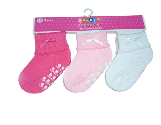 SET 3 PARES DE MEDIAS BEBE NIÑA