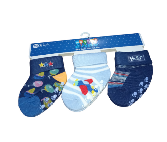 SET 3 PARES DE MEDIAS BEBE NIÑO