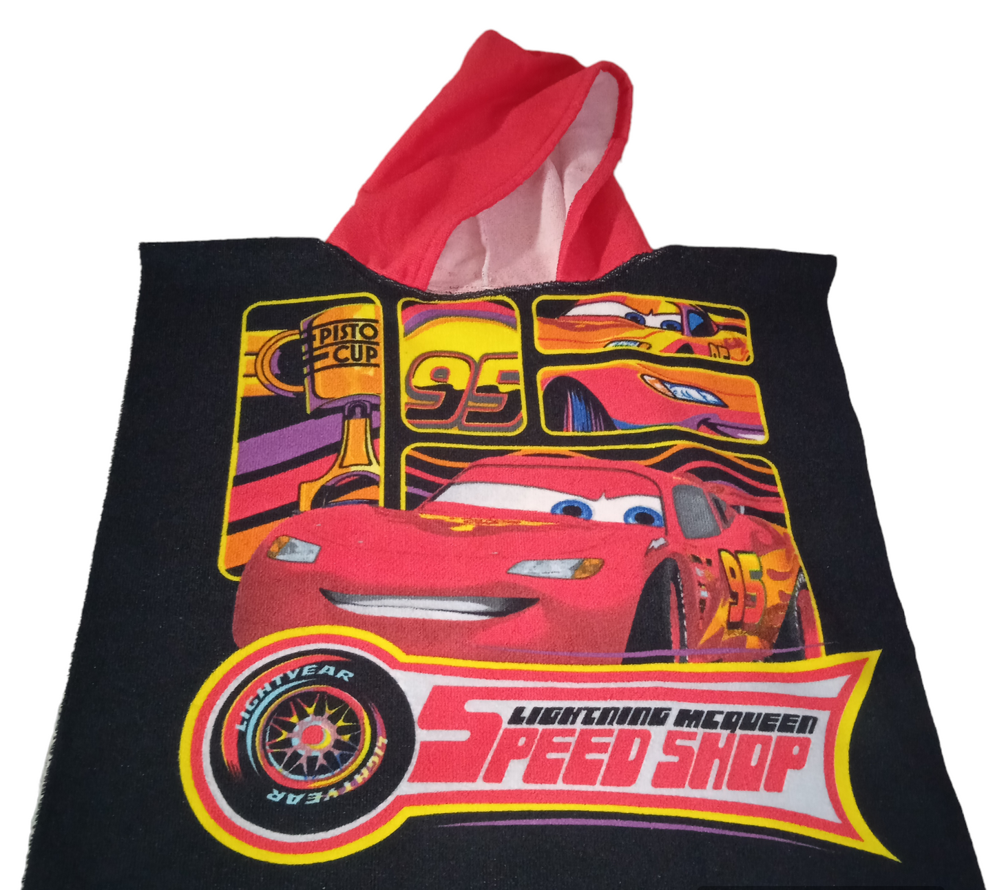 TOALLA PONCHO CARS 2-4 AÑOS