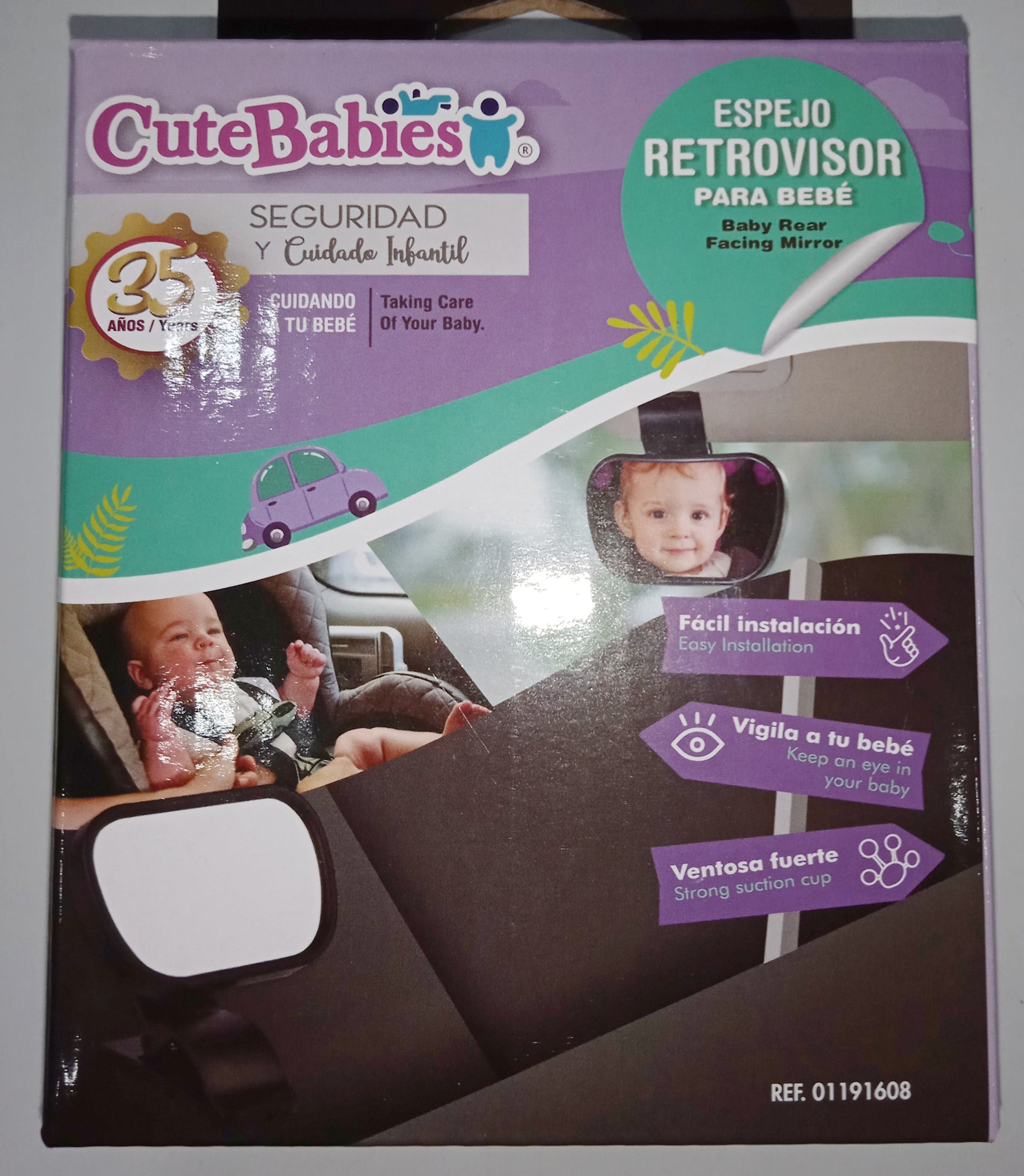 Espejo Retrovisor Extra Grande para Auto para Bebé Redlemon